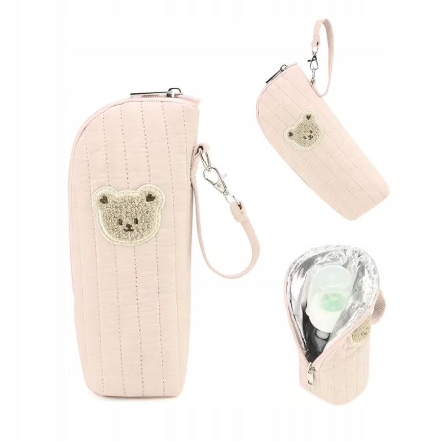 Thermal bag for baby bottles bear in bowl black Brand no brand