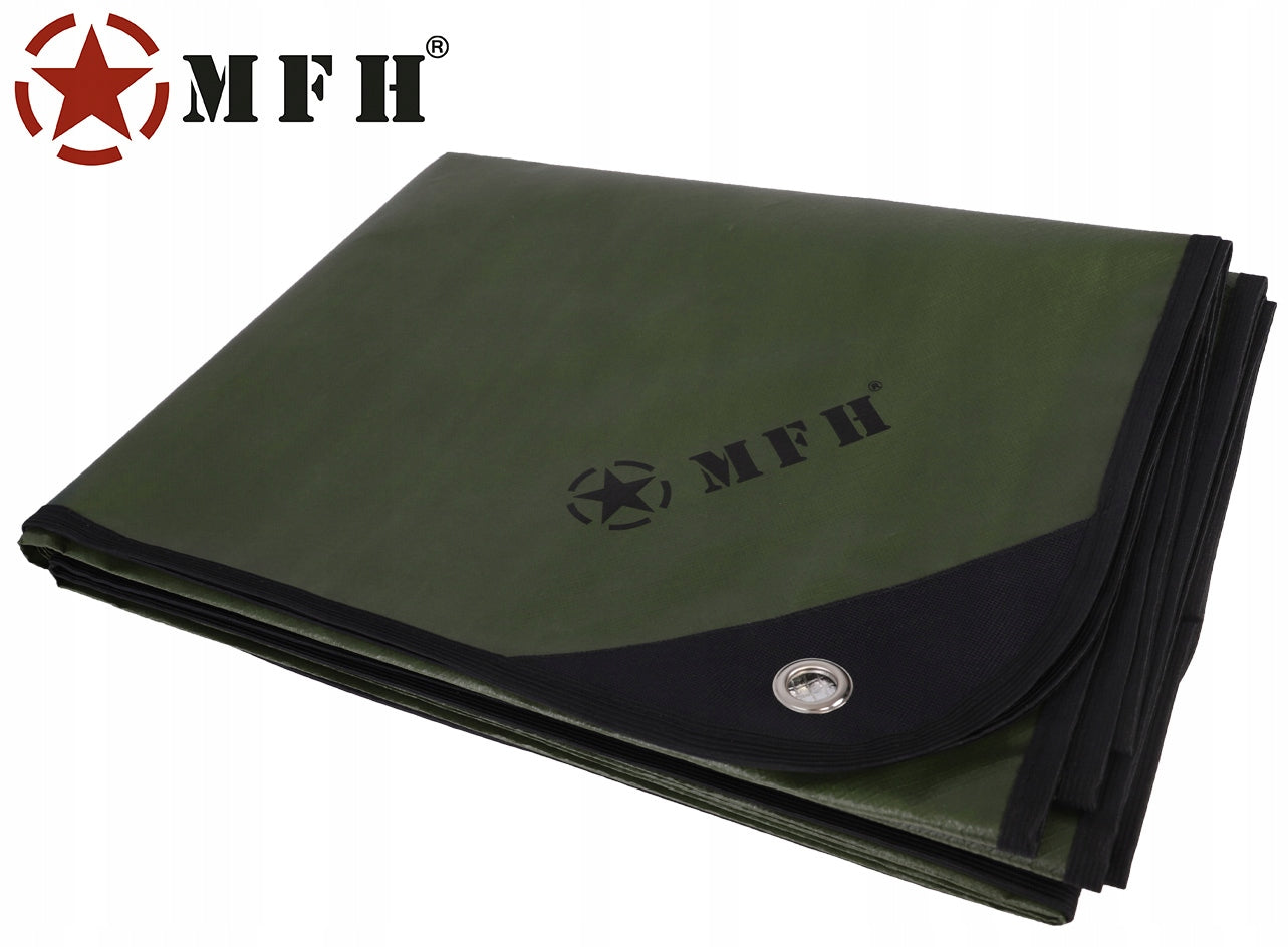 Thermal blanket tent floor MFH Emergency Tarp 210x150 cm Olive Brand MFH