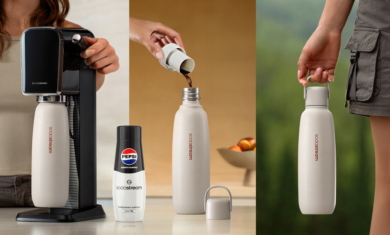 Thermal bottle SodaStream Fizz&go Cool 0,9 l metal bottle | MINT Manufacturer code Butelka termiczna SodaStream | DO ZMYWARKI
