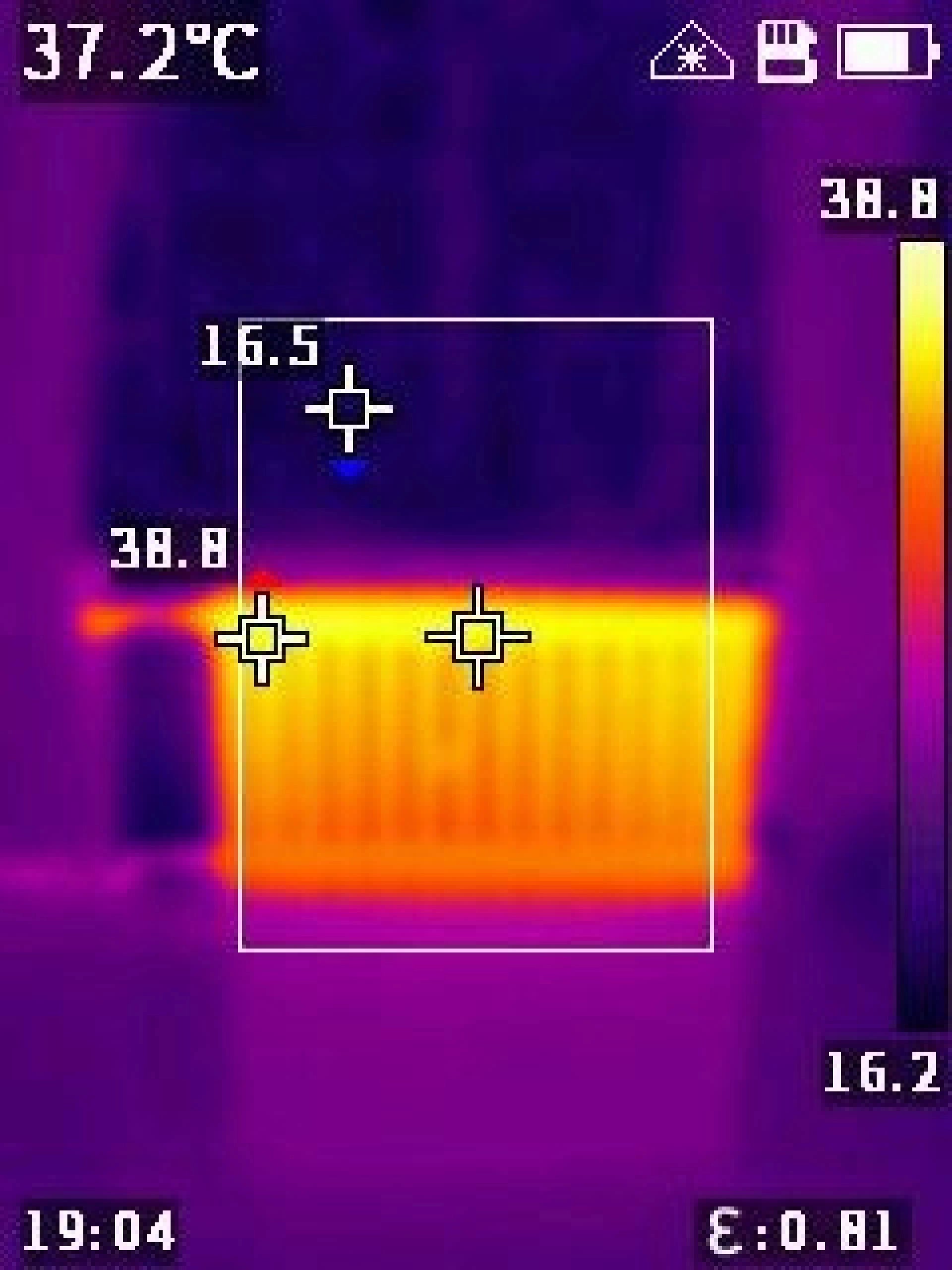 Thermal imaging camera SONEL Autofocus 256 x 192pxLCD 2,4" Very Sensitive Power supply rechargeable battery