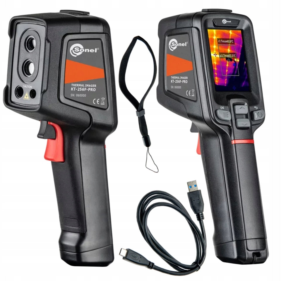 Thermal imaging camera SONEL Autofocus 256 x 192pxLCD 2,4" Very Sensitive