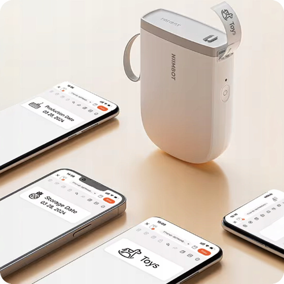 Thermal printer for sticker labels Wireless NIIMBOT D11HW white Packaging status original