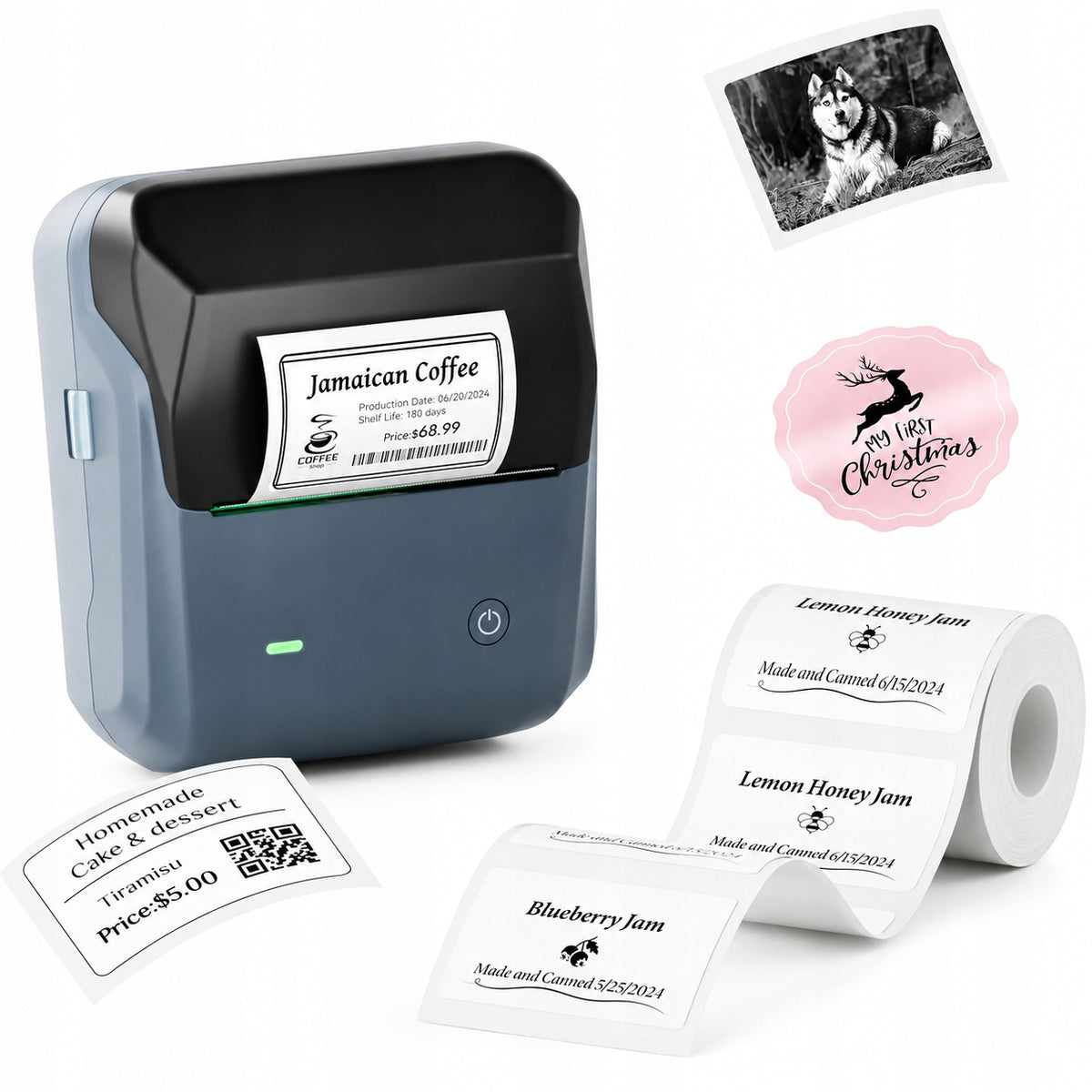 Thermal printer self-adhesive labels Niimbot B31 Bluetooth application