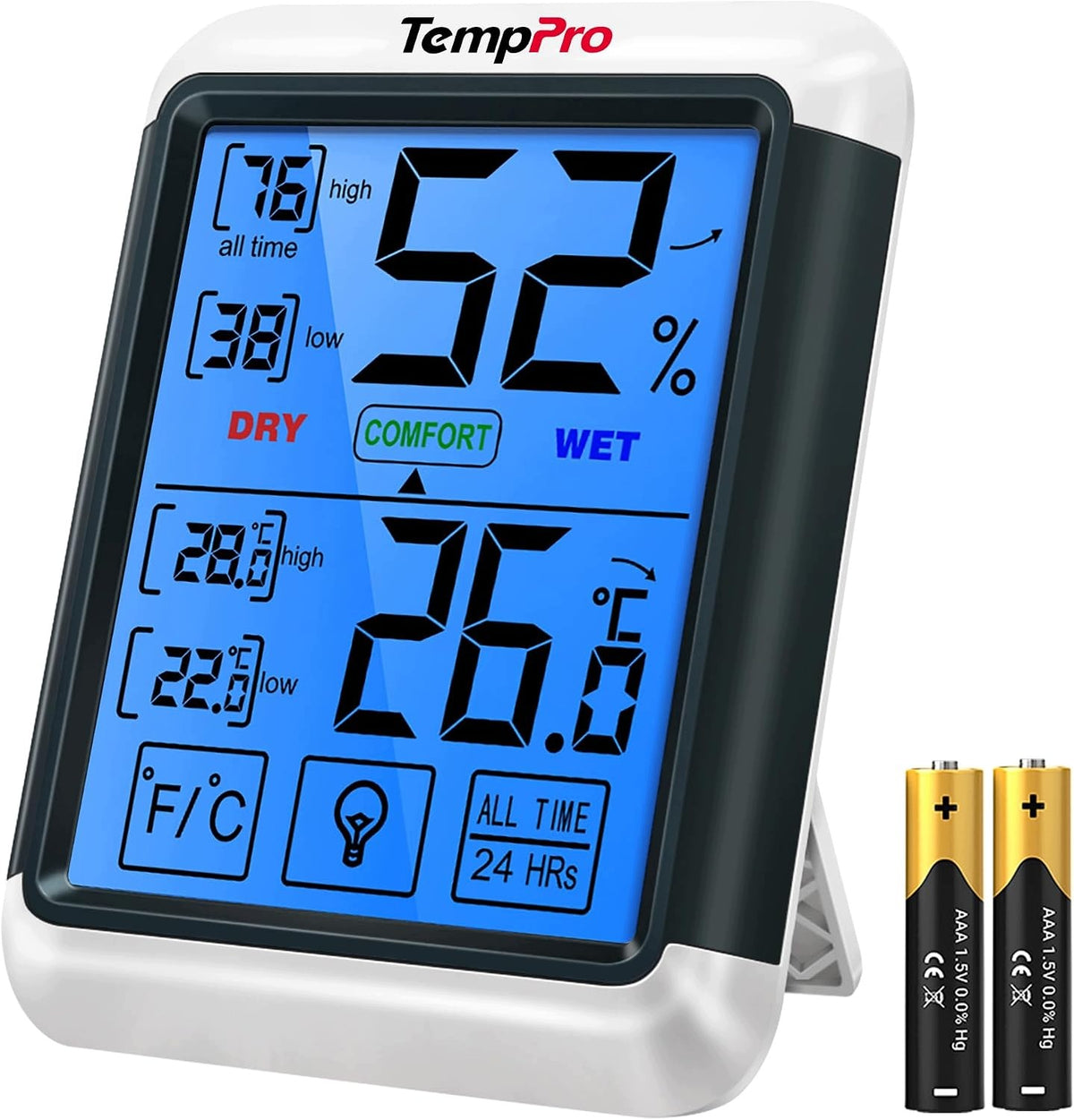 ThermoPro TP55 Screen Humidity and Temperature Monitor Hygrometer Smart