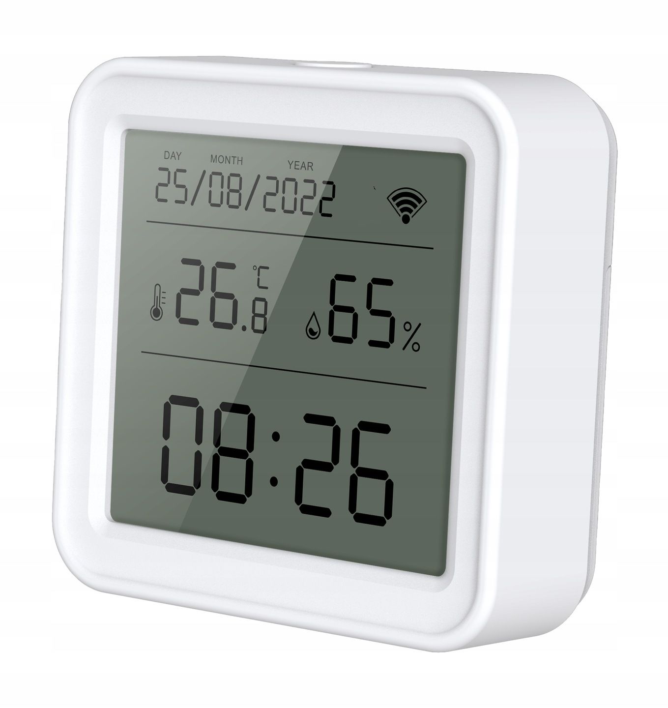 Thermometer Humidity Temperature Sensor and Clock TUYA SMART LIFE WIFI LCD Manufacturer code TH08