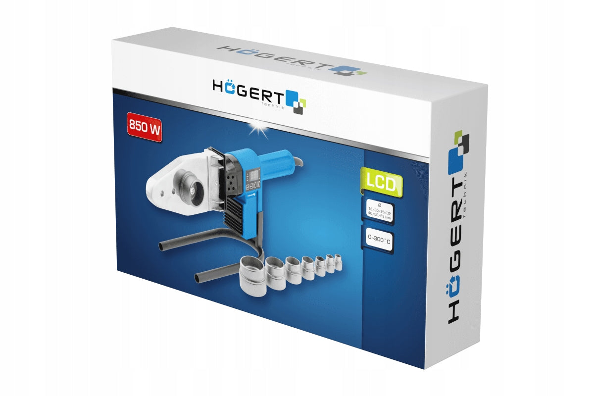 Thermoplastic Pipe Welding Machine 850W Hogert HT1P680 850W Brand Hoegert Technik