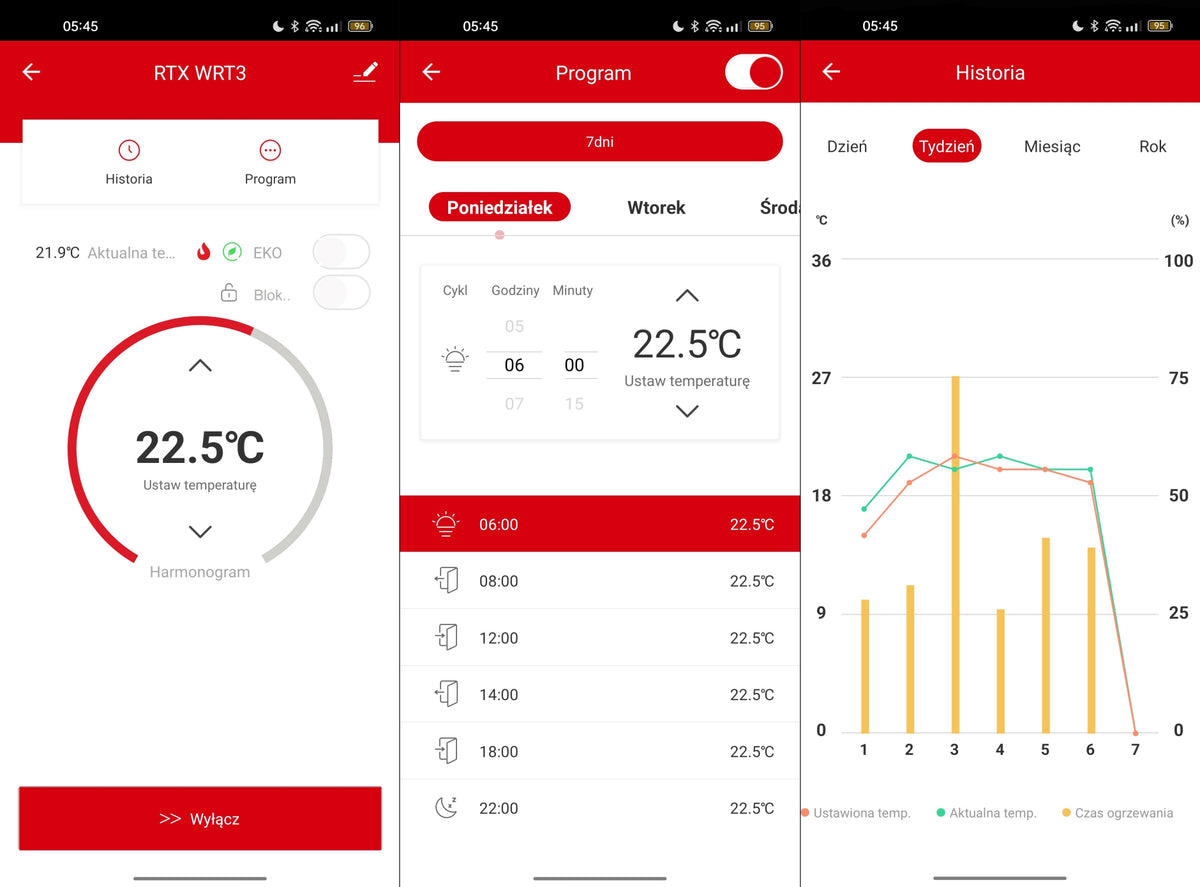 Thermostat RTX for Boiler Furnace Heating Temperature Controller WiFi TUYA Batteries included no