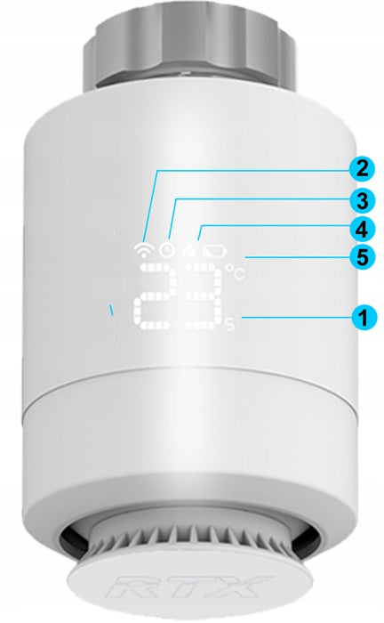 Thermostatic Head RTX Smart Thermostat ZigBee TUYA Smart Manufacturer code ZRT1