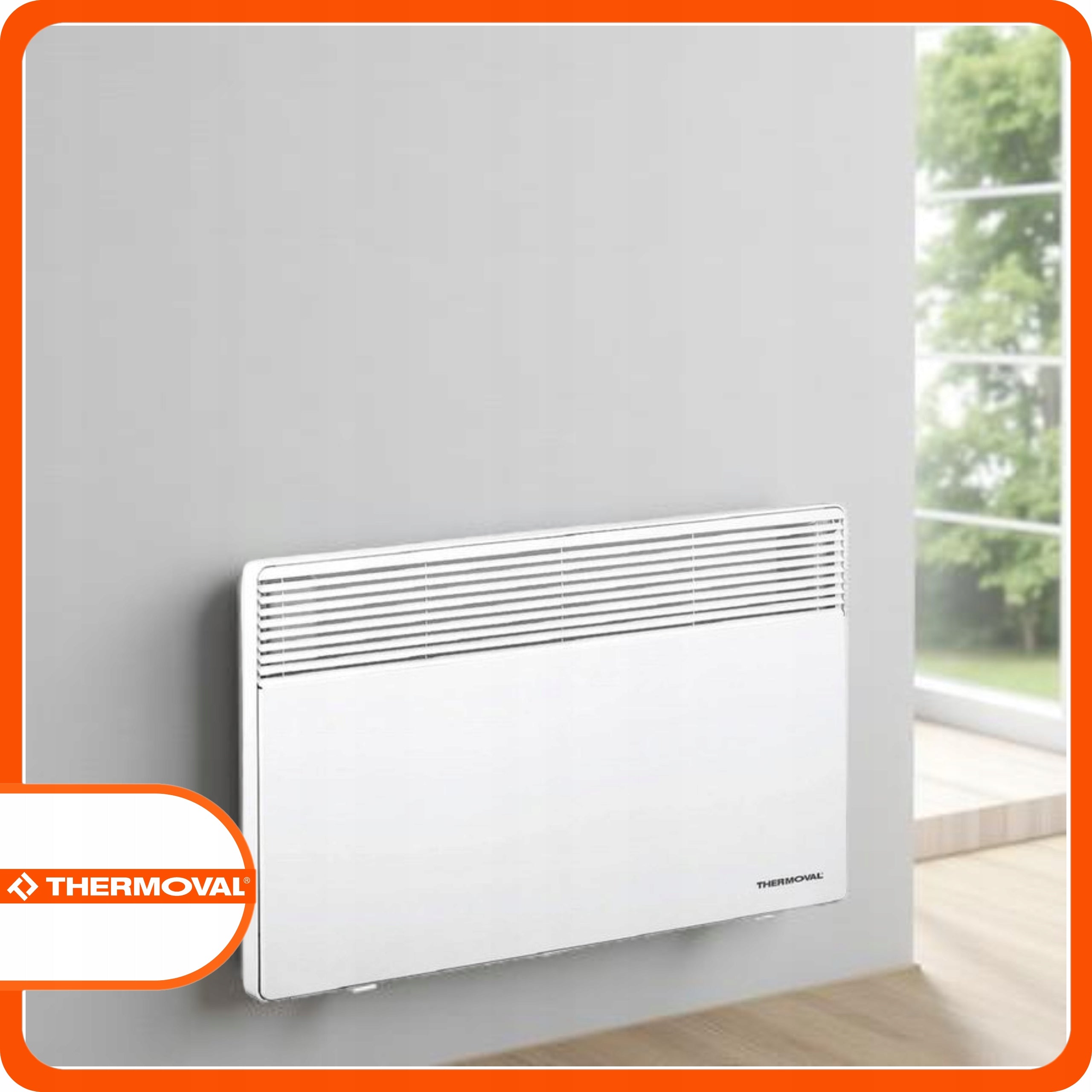 Thermoval Electric wall convector heater T17 500W, white legs Manufacturer code 0