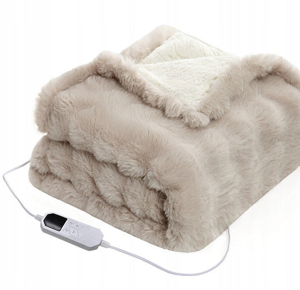 Thick ELECTRIC BLANKET like RABBIT FUR heating mat SHERPA 130x180 Packaging status original