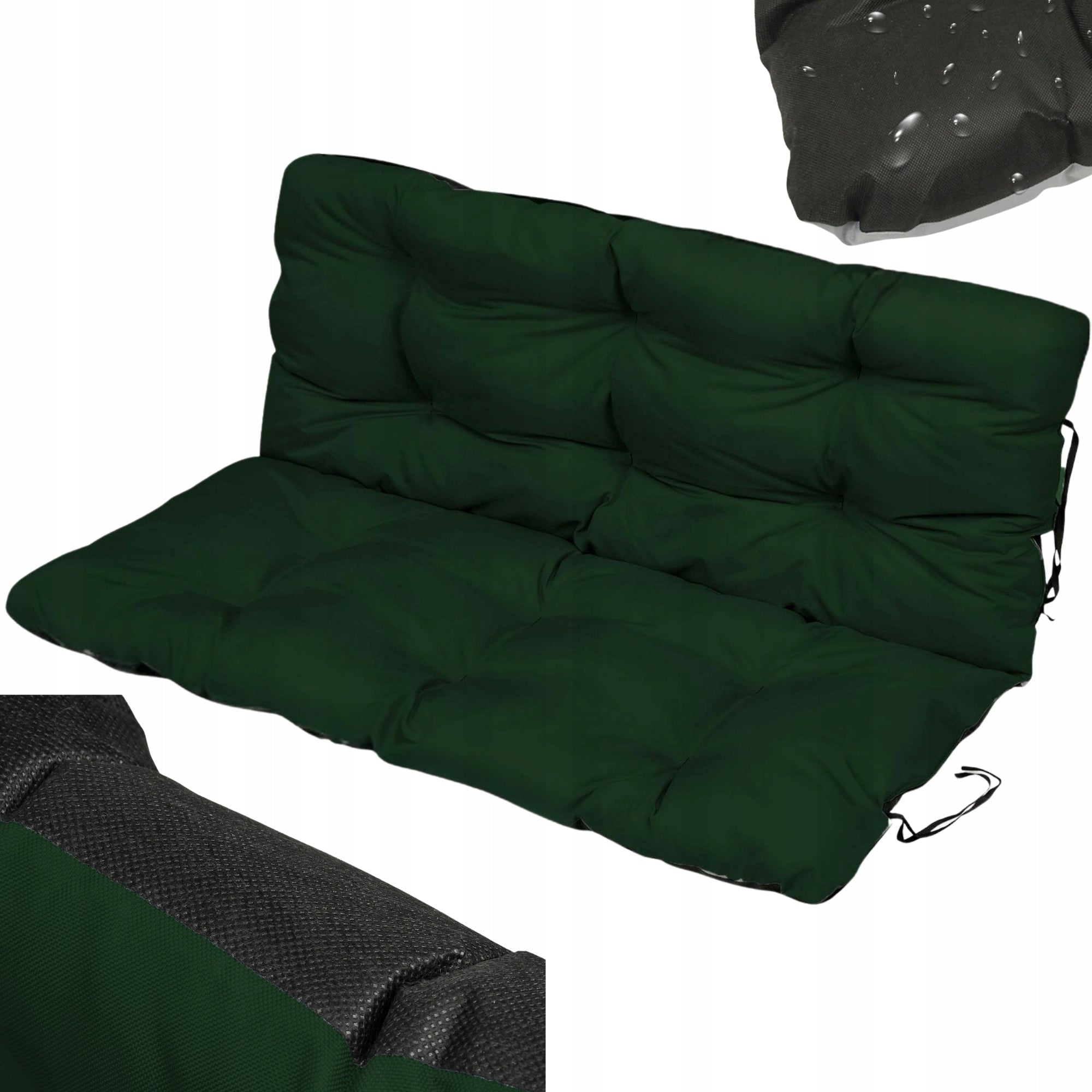 Thick GARDEN SWING PILLOW BENCH with backrest Garden sofa 100cm