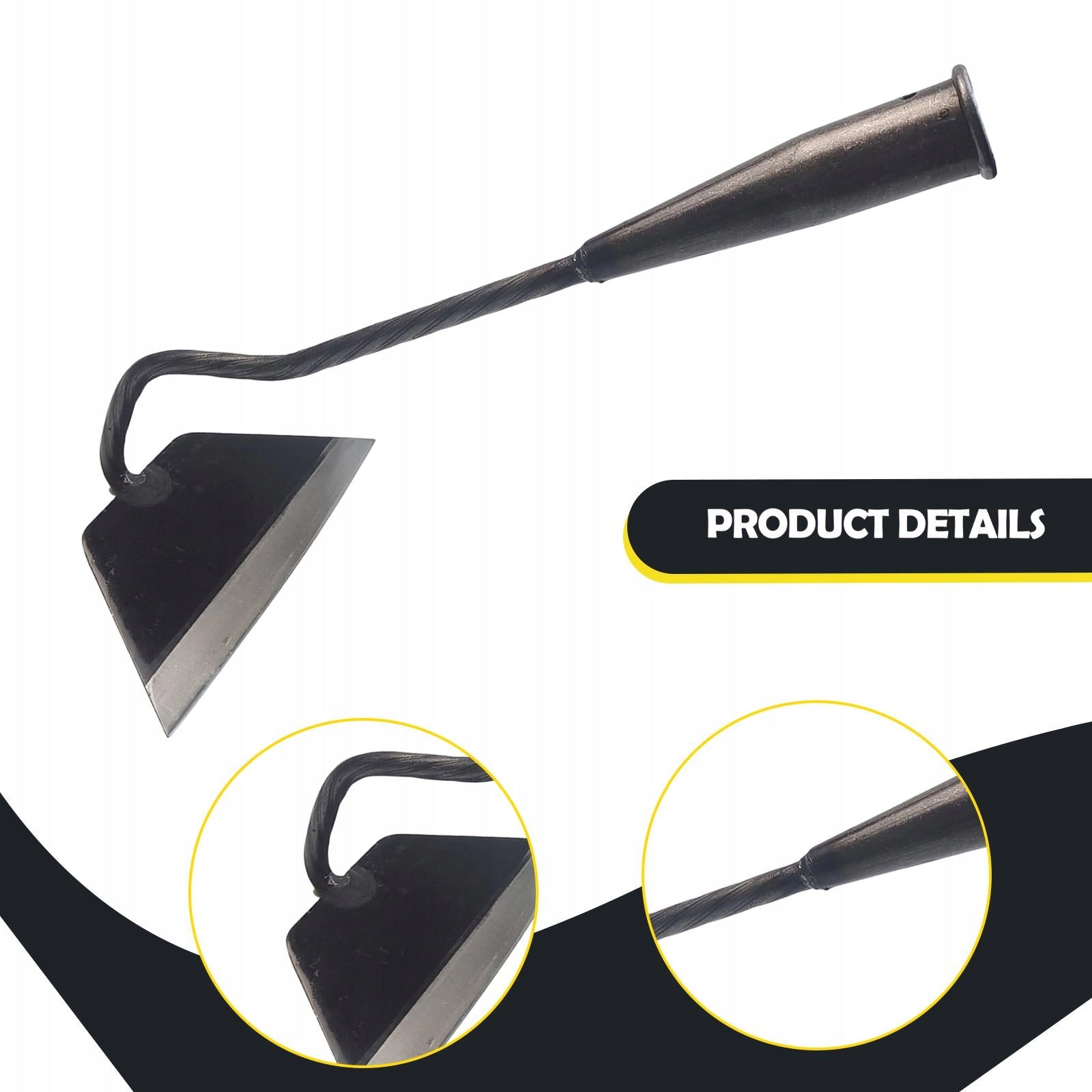 Thickened Gardening Hoe Hand Weeder Heavy Duty Practical Weeds 47x24.5x14cm Packaging status original