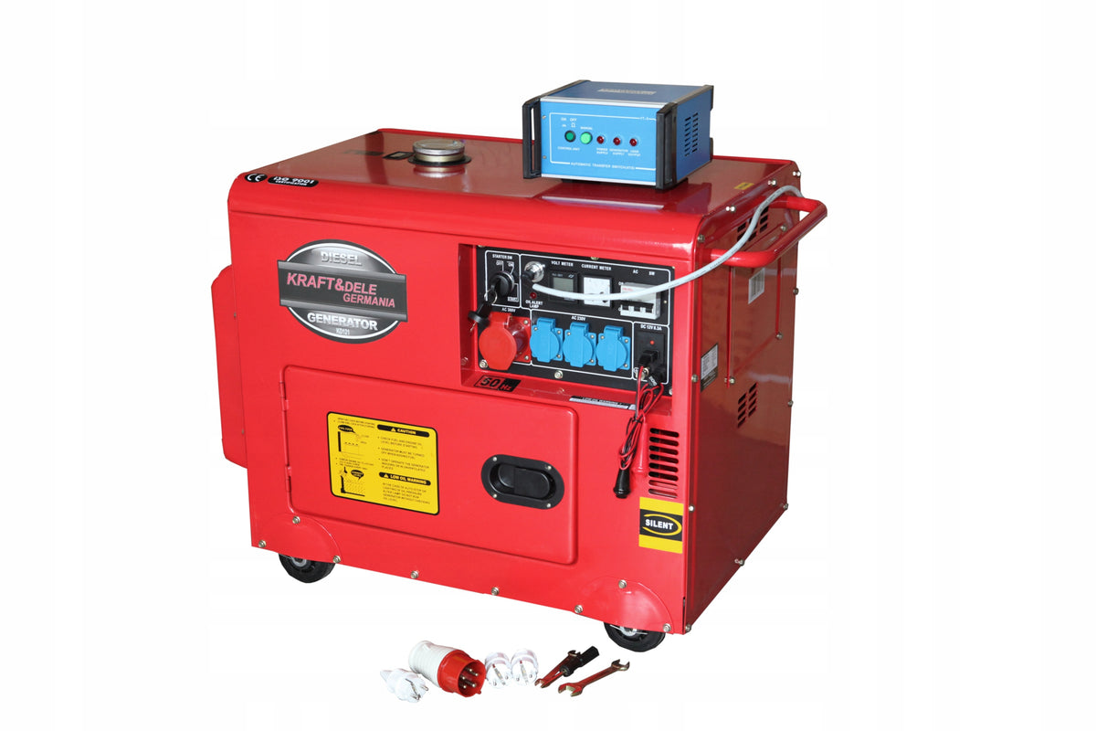 Three-phase portable generator set Kraft&Dele 7000 W diesel EAN (GTIN) 5901638111364