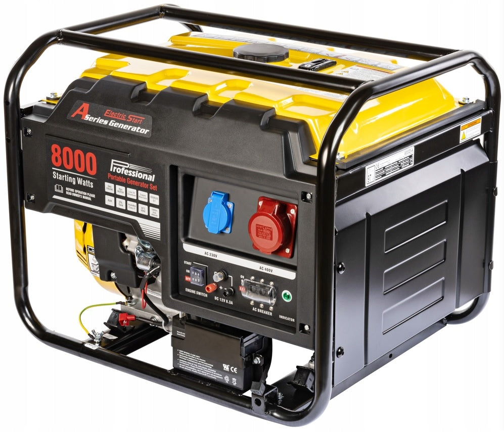Three-phase portable generator set Loncin 6500 W petrol Manufacturer code LC8000D-AS