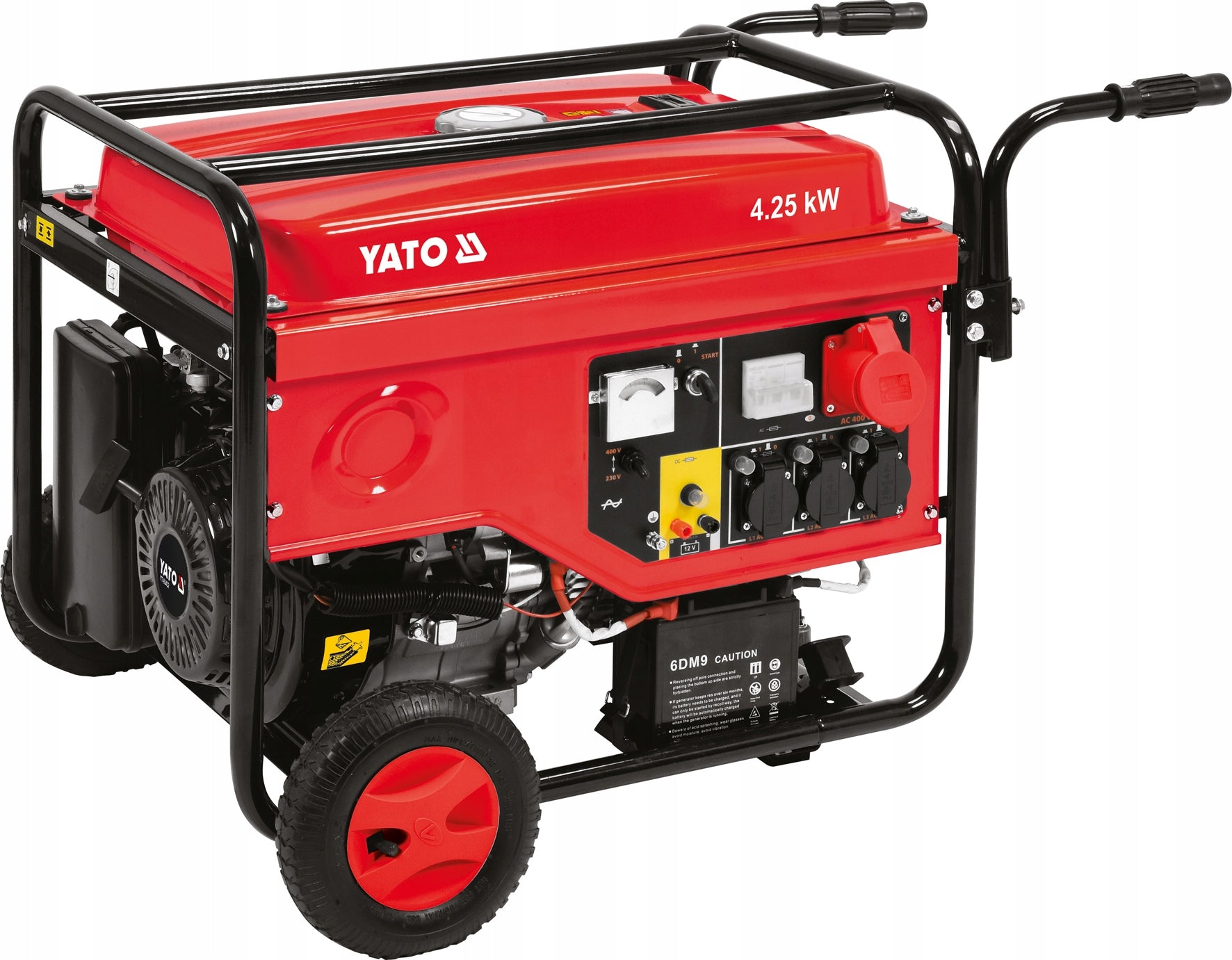 Three-phase stationary generator set Yato 400V 5500W petrol