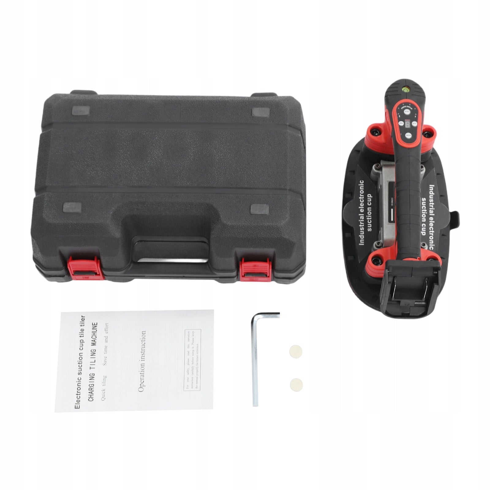 Tile Vibrator, 2-in-1 Battery Tile Vibrator & Suction Cups, Digital Display Manufacturer code TV123