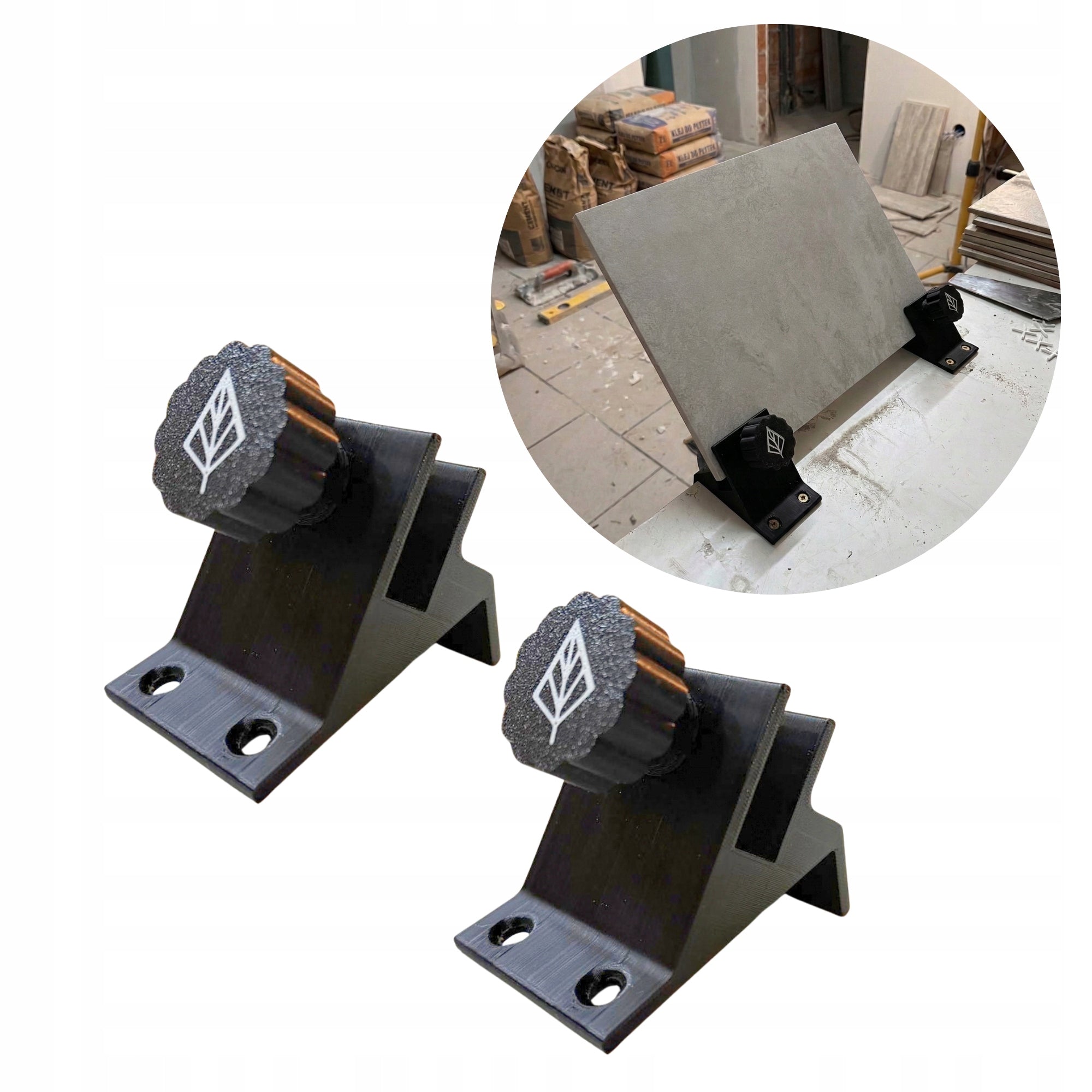 Tile beveling handle 45° | Stoneware chamfering handle 2 pcs