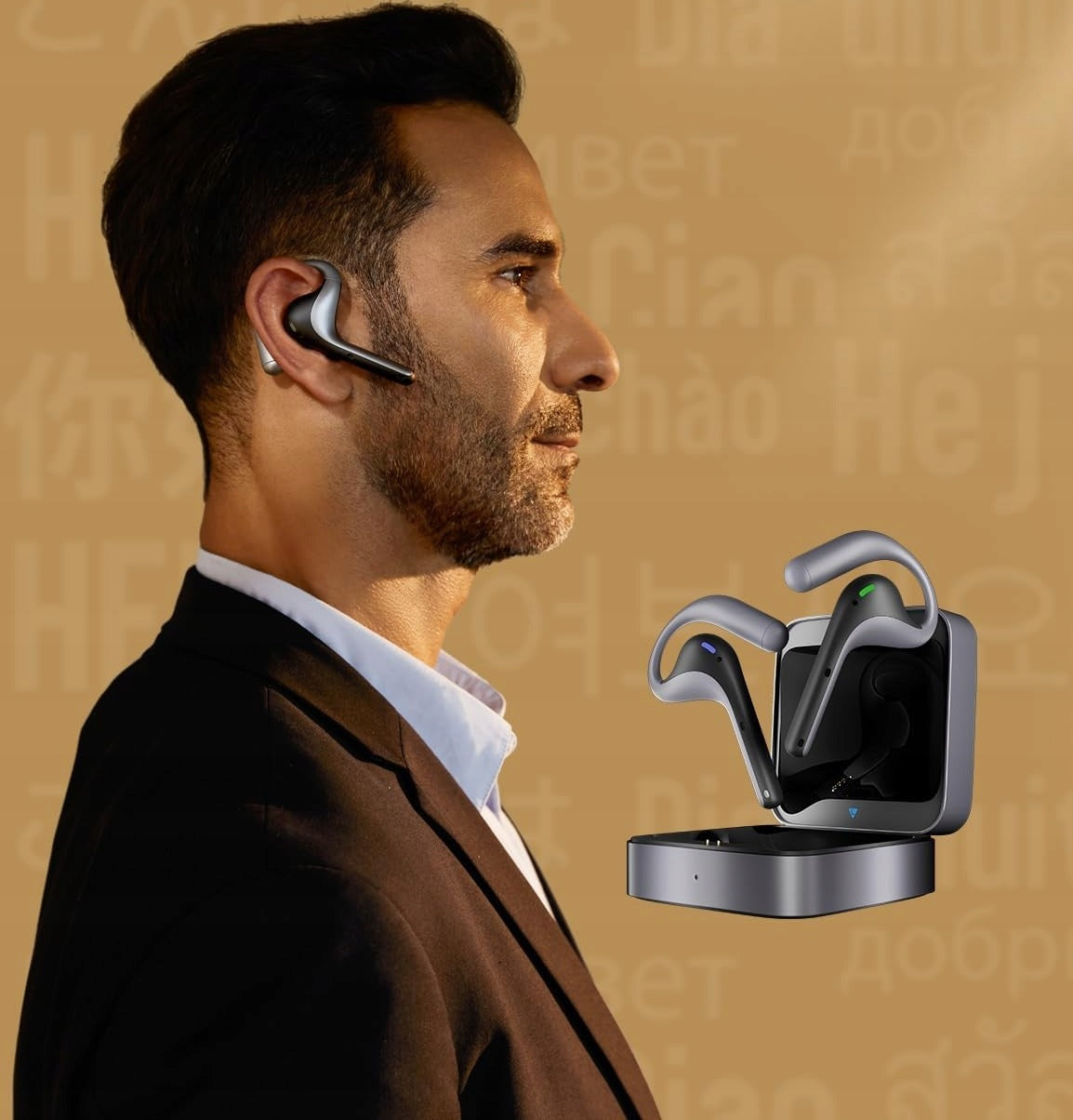 Timekettle W4 Pro AI Translator Video Calls and Phone 40 Languages 2-Way Packaging status original