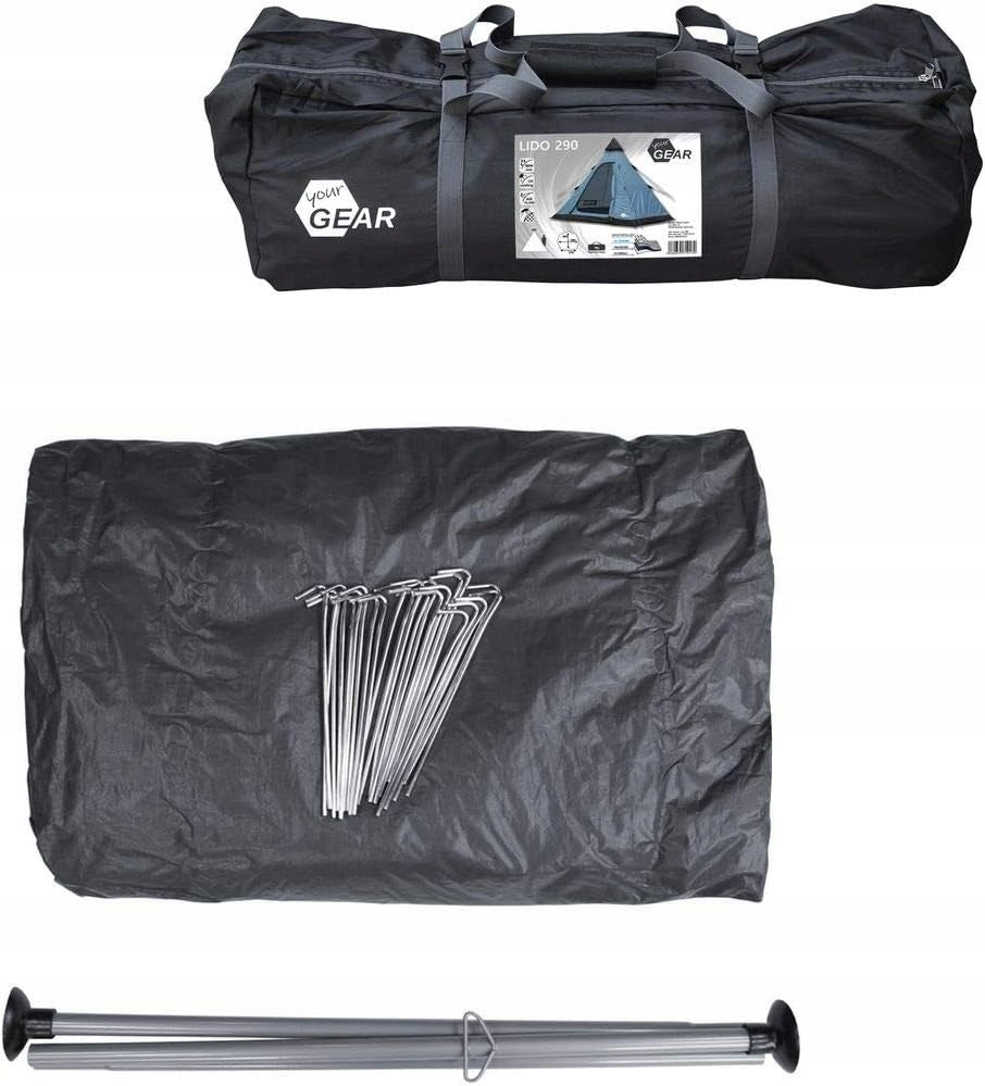 Tipi Tent Camping Pyramid Octagonal 3 Person Lightweight Manufacturer code Namiot Indyjski Niebieski Ogrodowy XL