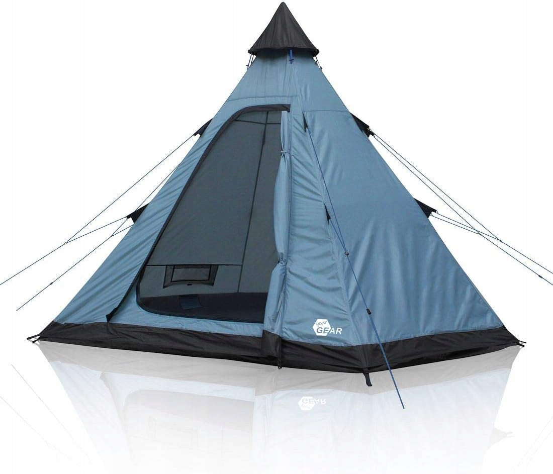Tipi Tent Camping Pyramid Octagonal 3 Person Lightweight