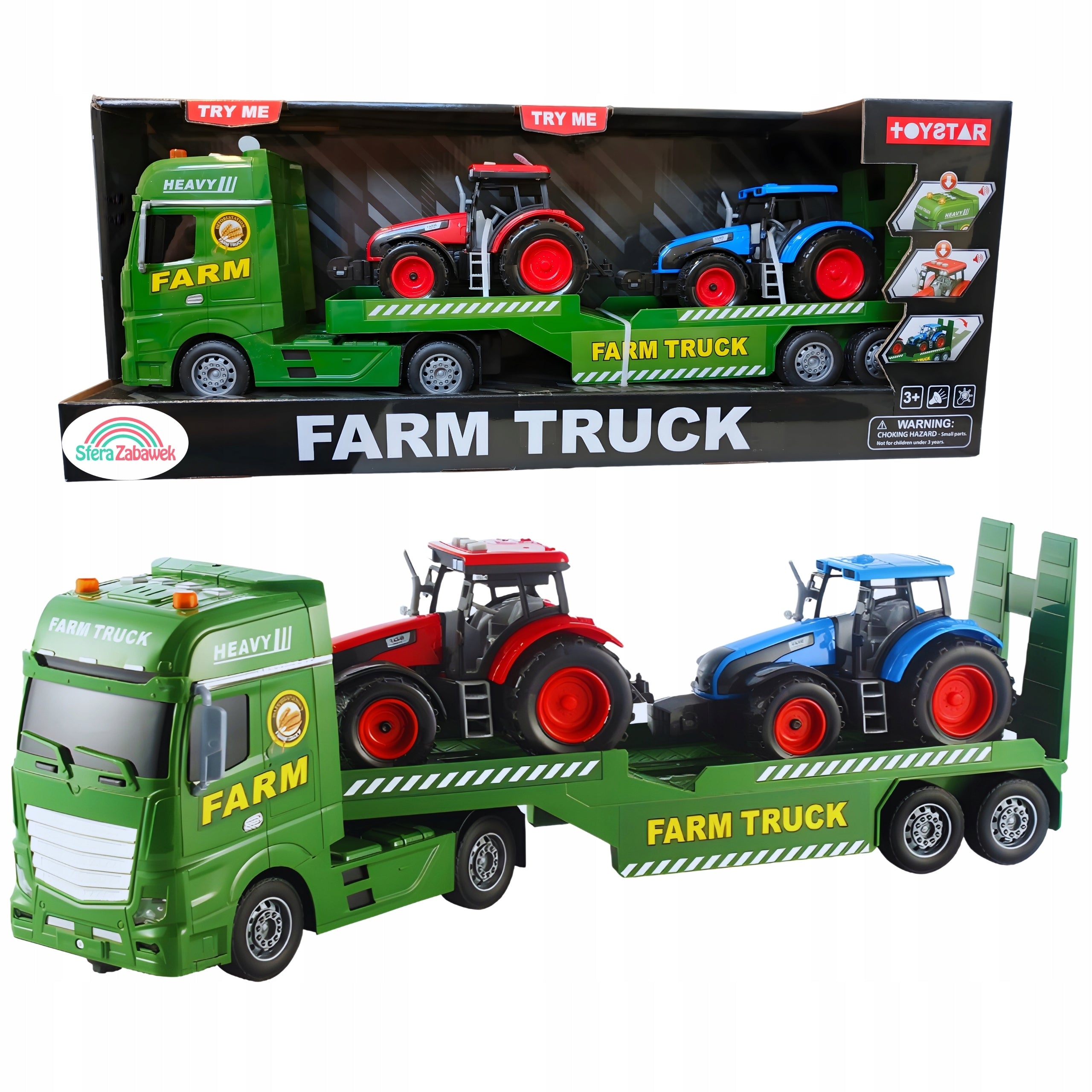 Tir Tow Truck with Tractors Truck Farm Sound and Light XXL
