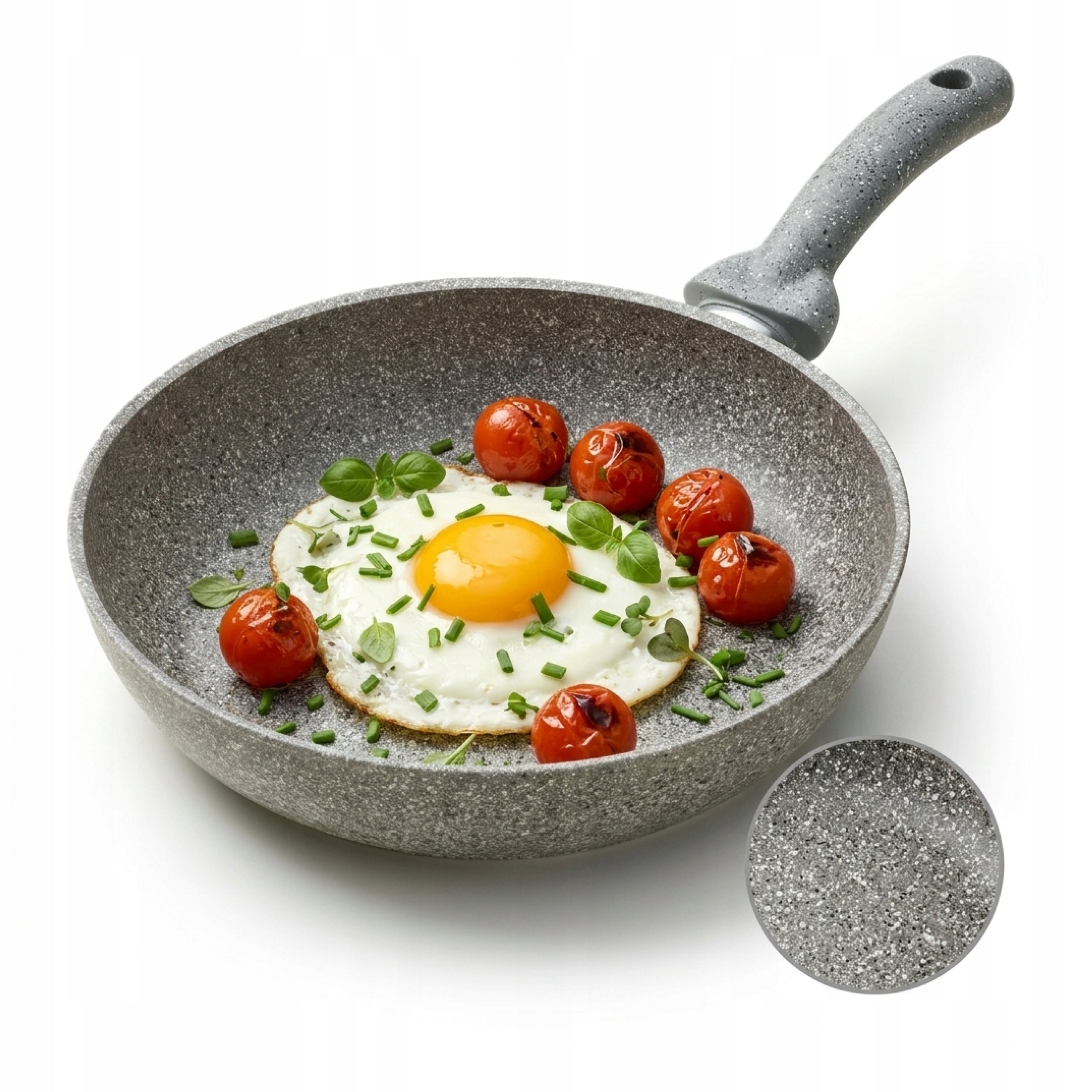 Titanium Stone Pan 32 cm Di Pietra Italian For Gas