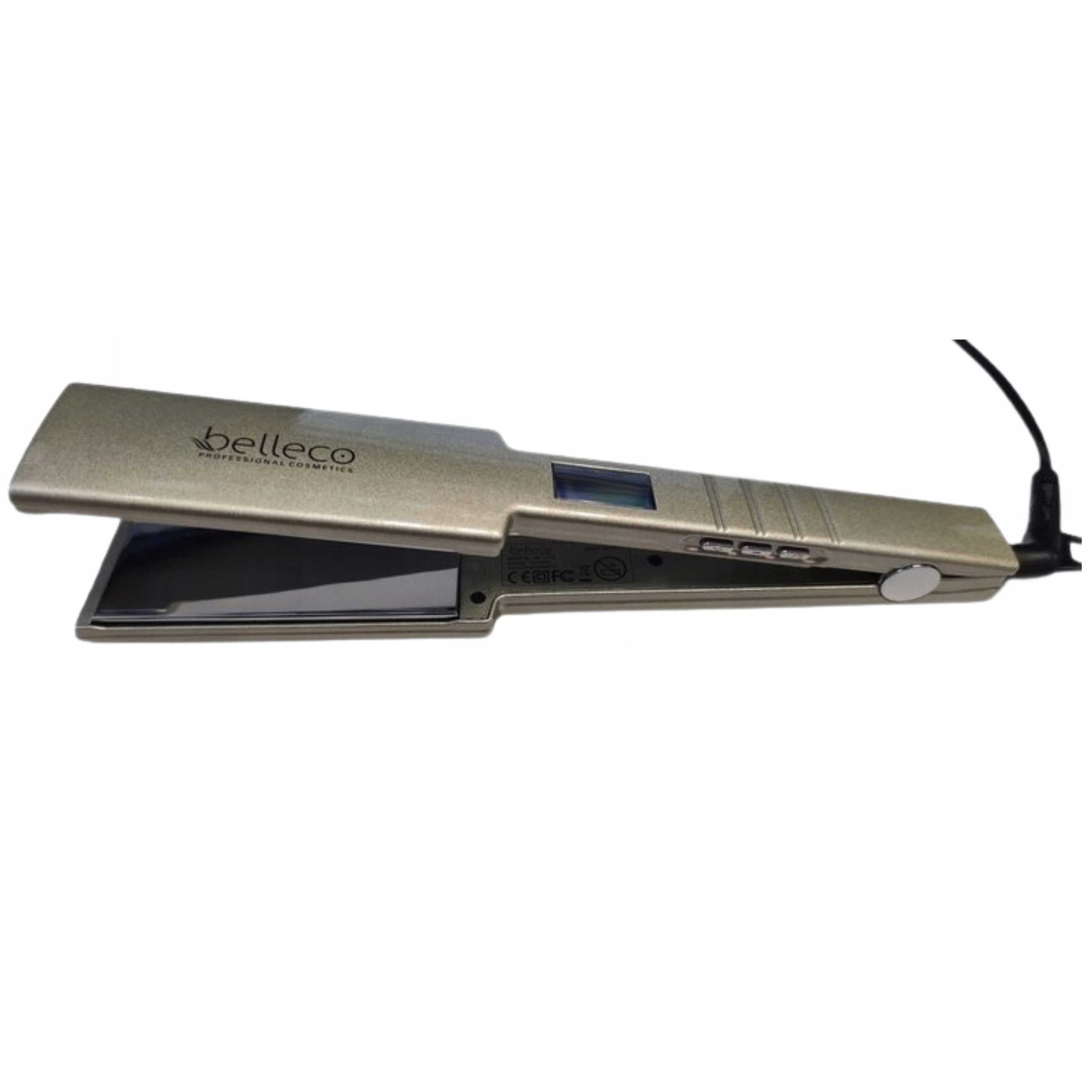 Titanium Straightener for Treatments Wide 230 Degree LED BELLECO MC-5518 Brand Belleco