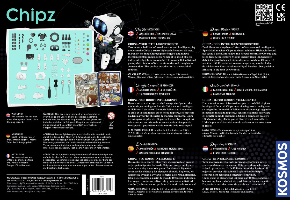 To build Kosmos Chipz intelligent robot Brand Kosmos