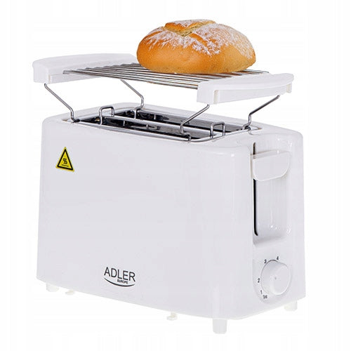 Toaster 2 slices 6 Degrees Power 900W Roll grate + Tray Adler