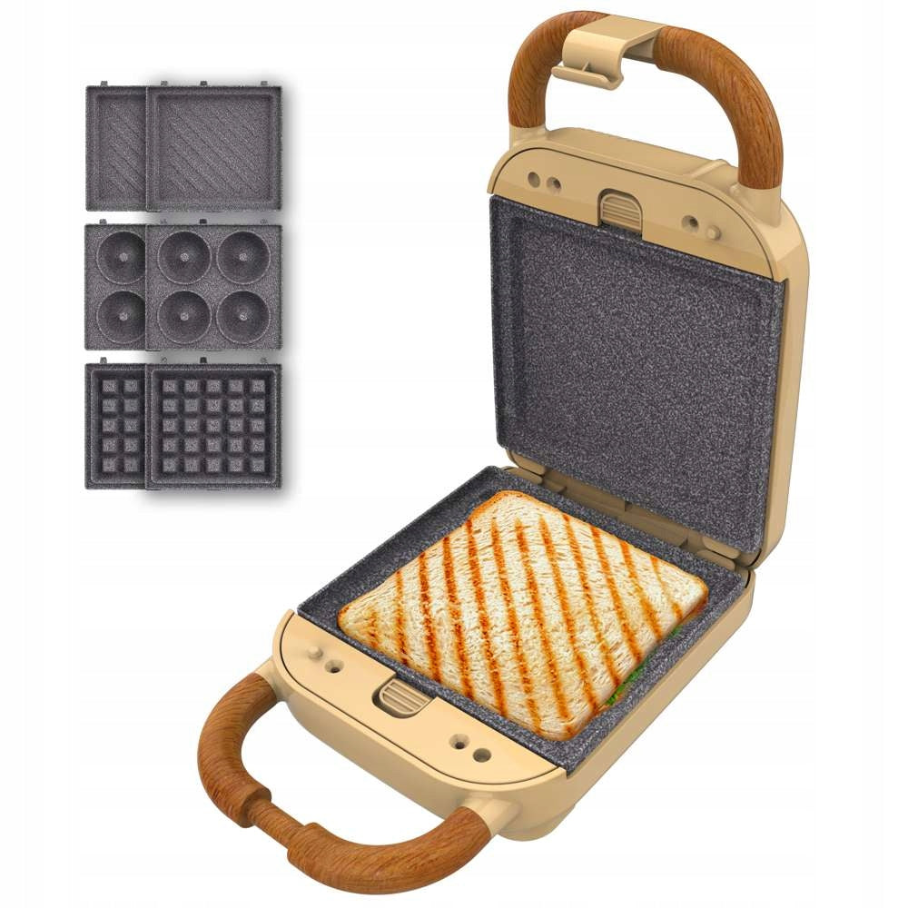 Toaster 3in1 Cecotec Rock'nToast Retro Yellow 700W