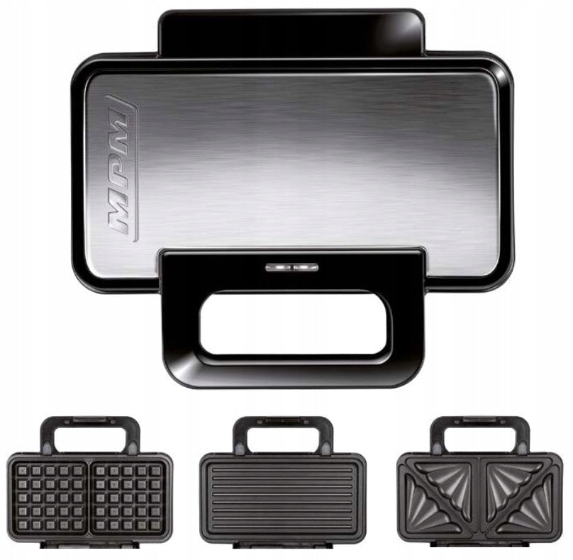 Toaster 3in1 MPM MOP-43M black 1000W