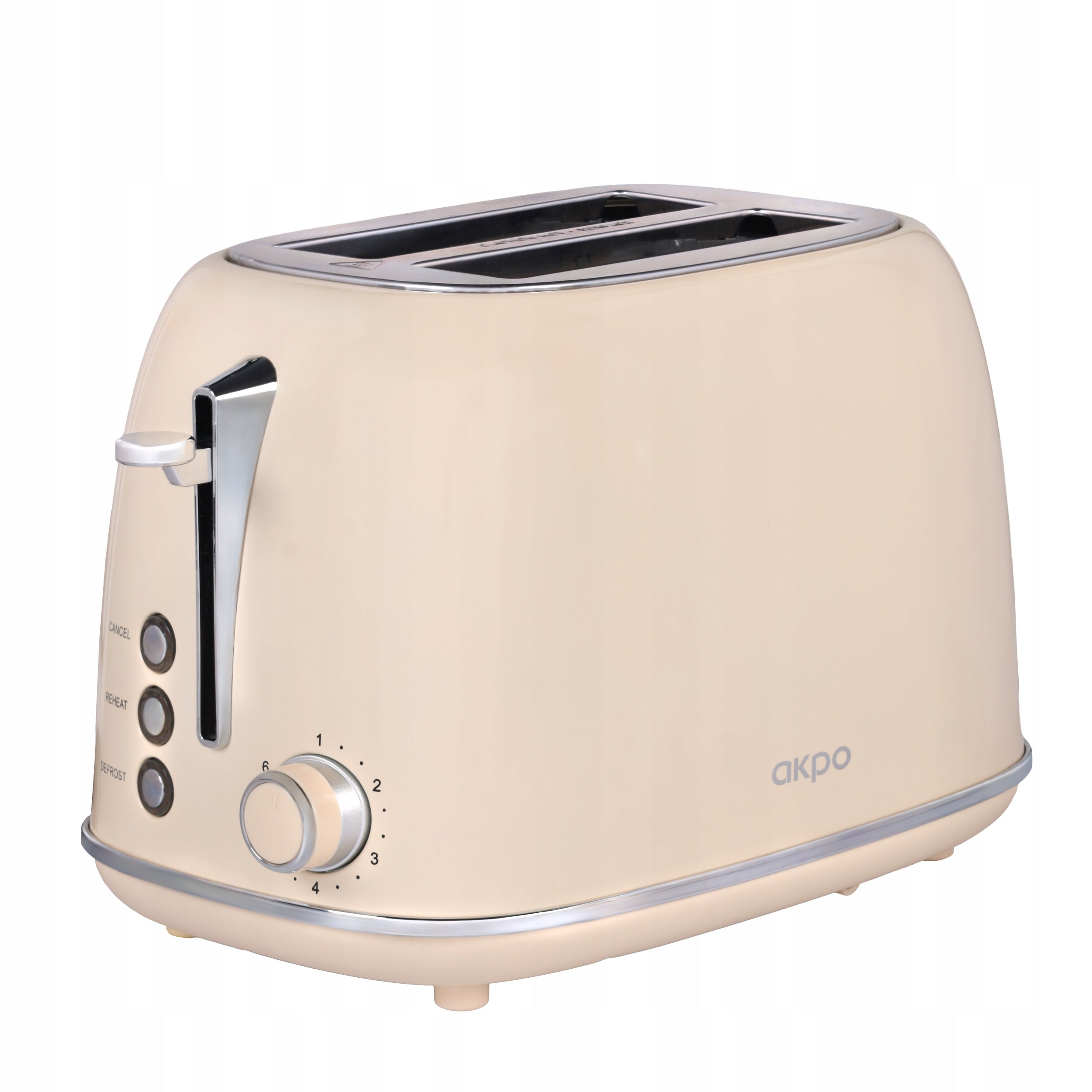 Toaster AKPO AHT510BZ Creamy Beige Retro Style Packaging status original