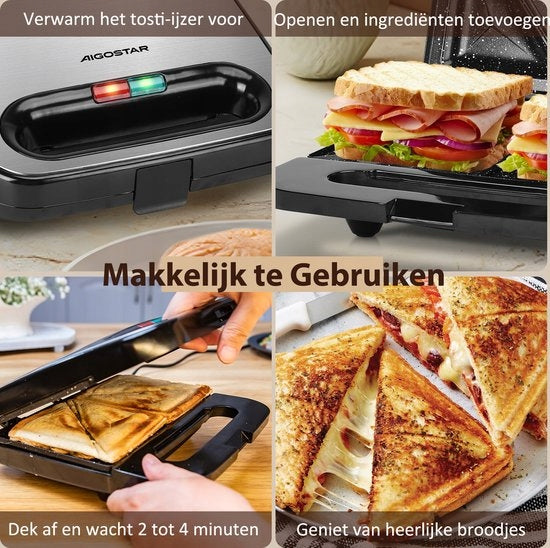 Toaster Aigostar lamo pro silver/grey 750 W