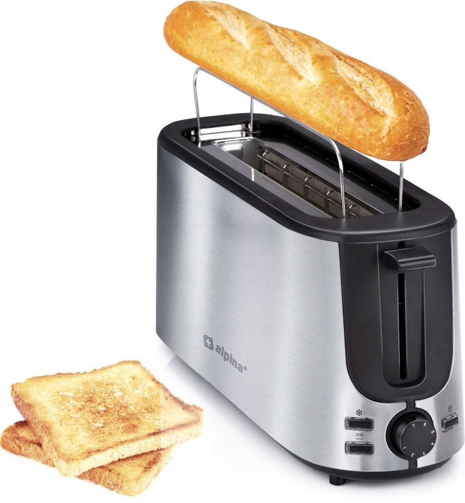 Toaster Alpina ED-247351 silver/grey 1000 W Power rating 1000 W