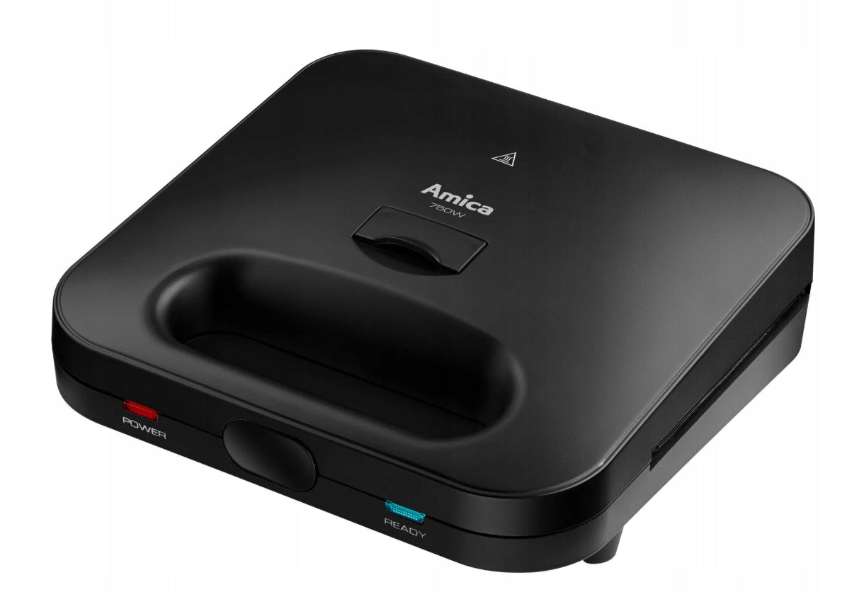 Toaster Amica SMK4011 750W 2sandwiches replaceable plates black