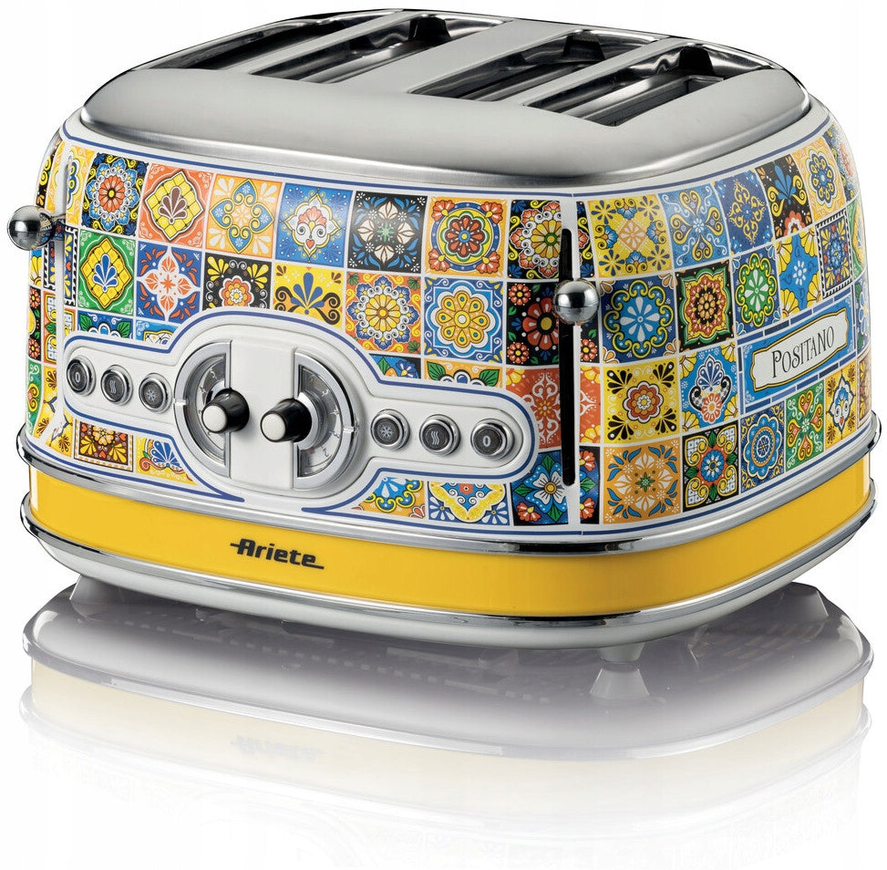 Toaster Ariete 156 Positano 1600W 4 croutons 6 levels toasting Tray