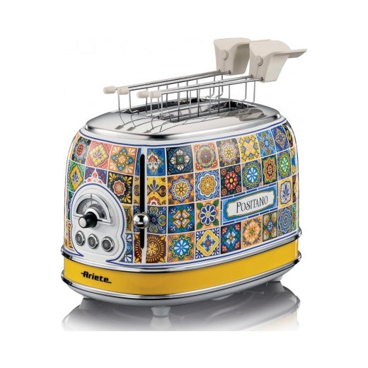 Toaster Ariete Positano 155 810 In 2 croutons 6 levels toasting Tray Italy Packaging status original