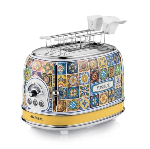 Toaster Ariete Positano 155 810 In 2 croutons 6 levels toasting Tray Italy