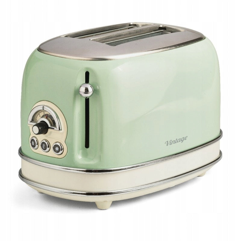 Toaster Ariete Vintage 155/04 810W 2 slices Power adjustment Green