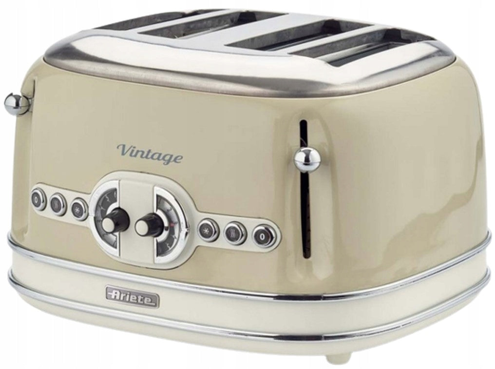 Toaster Ariete Vintage 156/03 1600W Beige 2 toast