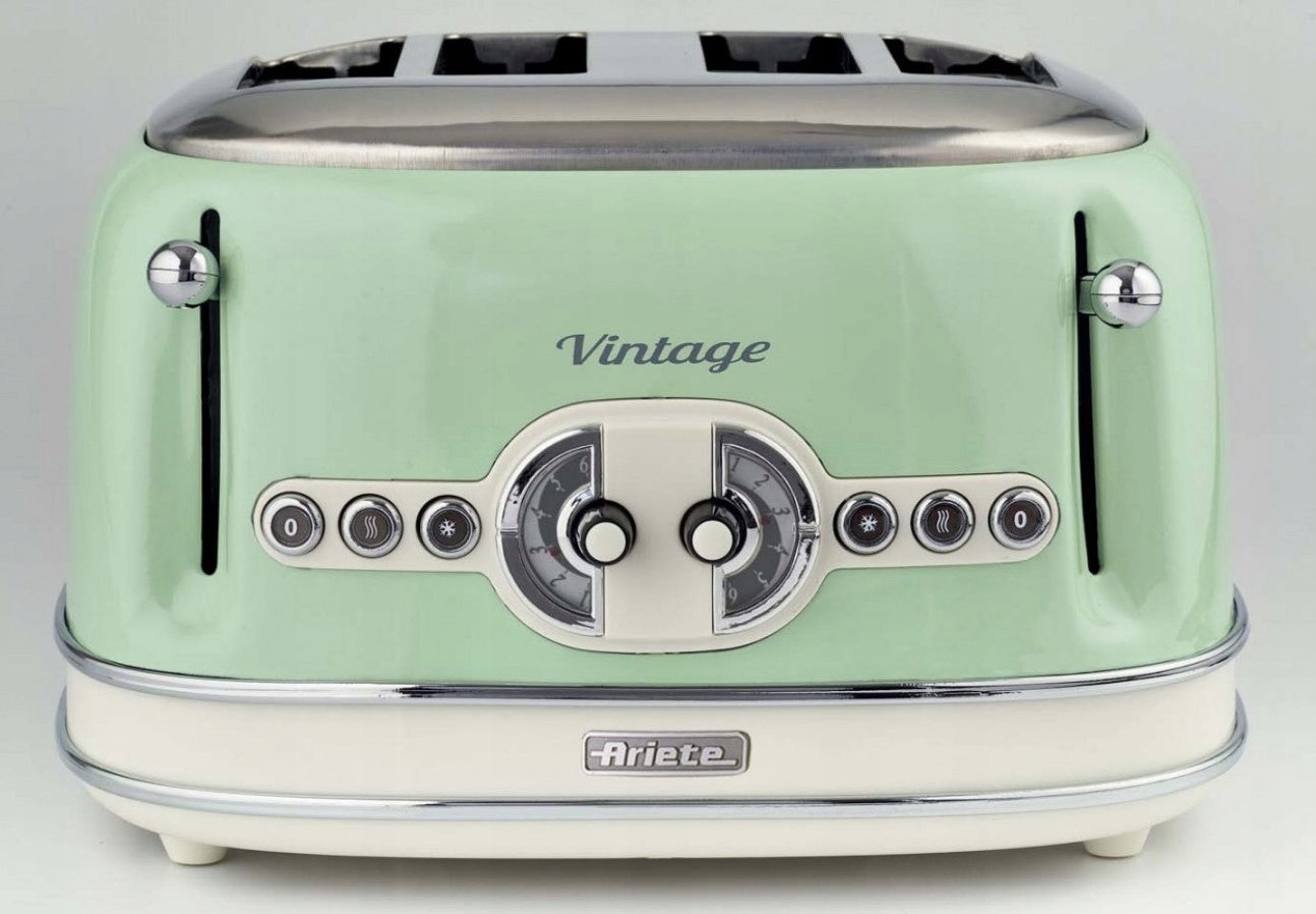 Toaster Ariete Vintage 156/04 1600 W Green Manufacturer code 156/04