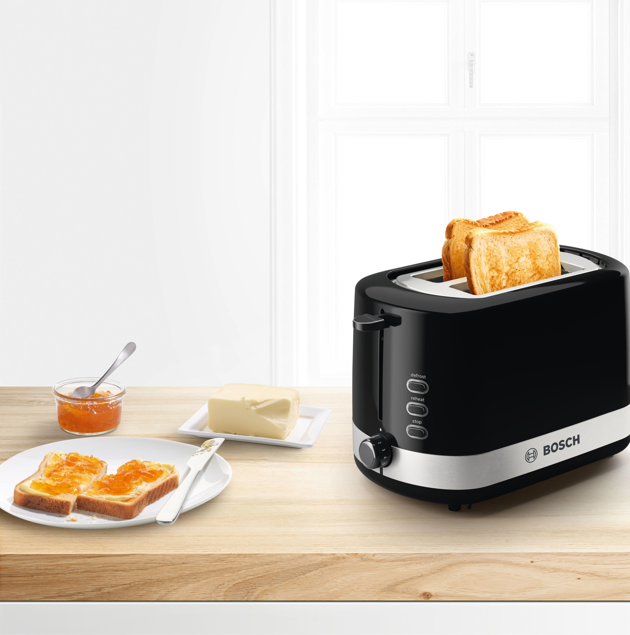 Toaster Bosch TAT6A513 black 800 W Brand Bosch