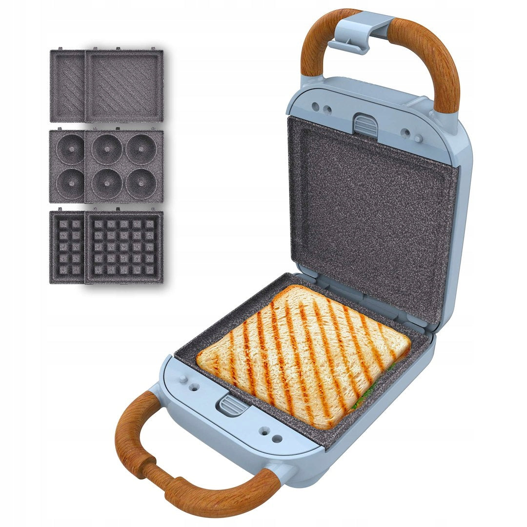 Toaster Cecotec Rock'nToast Retro One Blue Electric For Kitchen Care