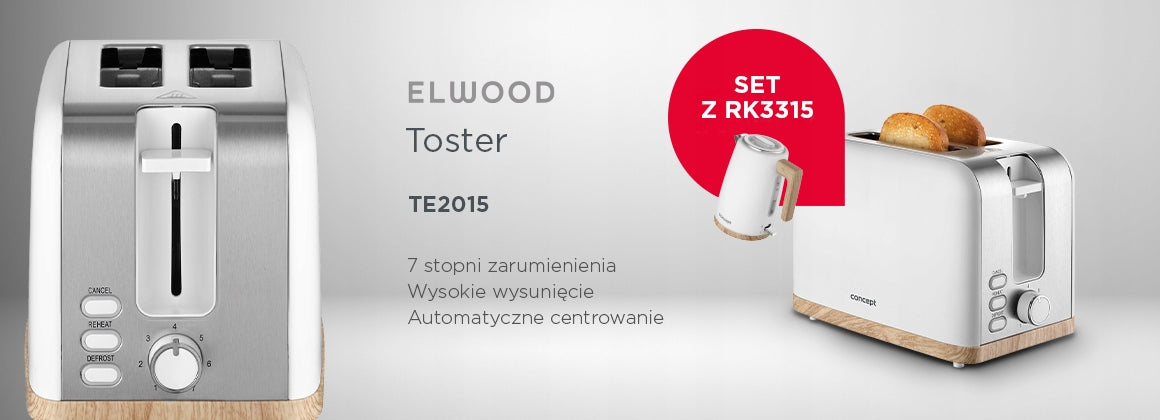 Toaster Concept ELWOOD TE2015 White EAN (GTIN) 8595631065723