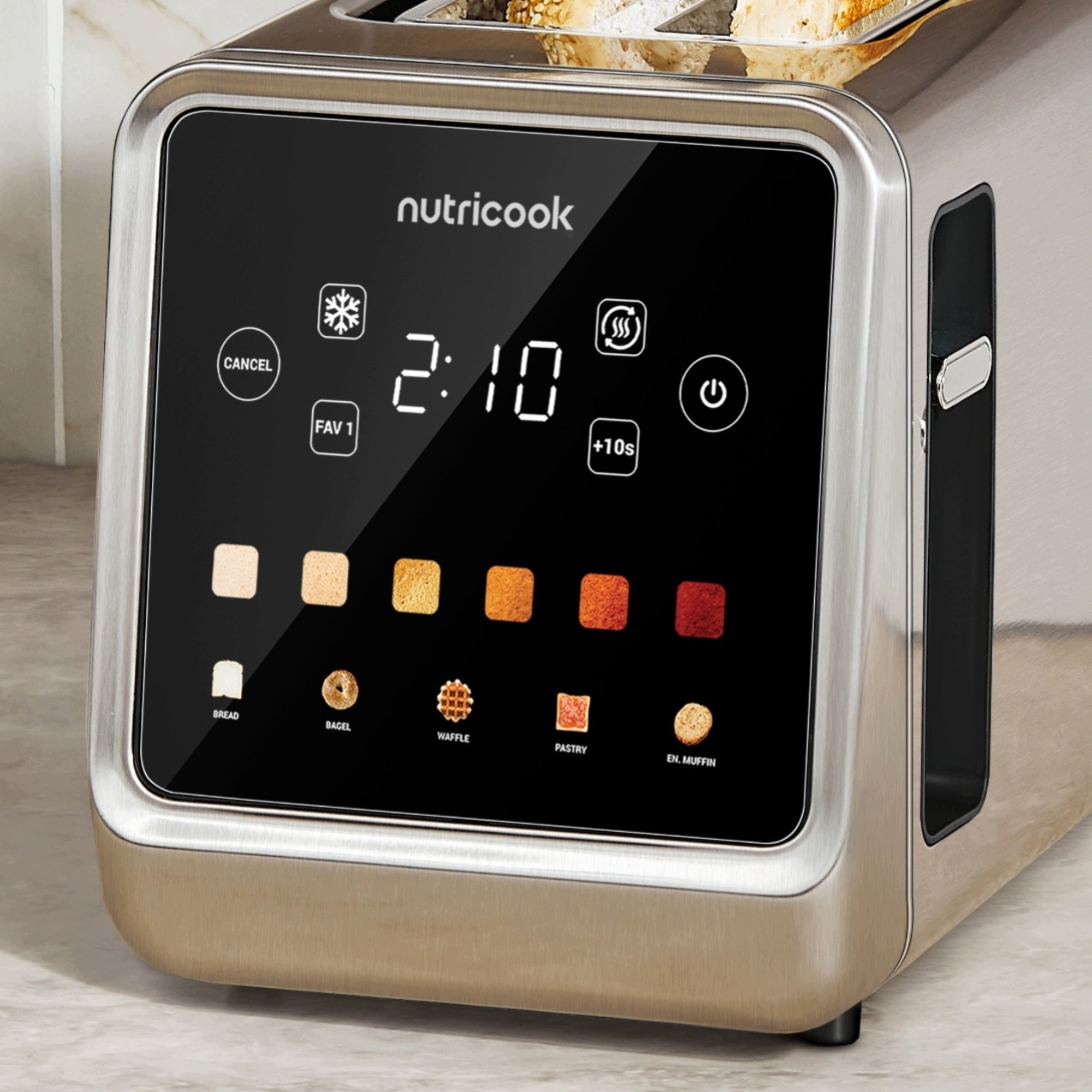 Toaster Digital Toast Nutricook Toasti 2 850W Touch Screen Grate Brand no brand