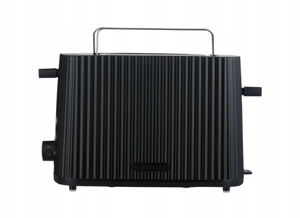 Toaster Double SilverCrest Toaster 2 Toast STYLISH Black Rifled Brand SilverCrest