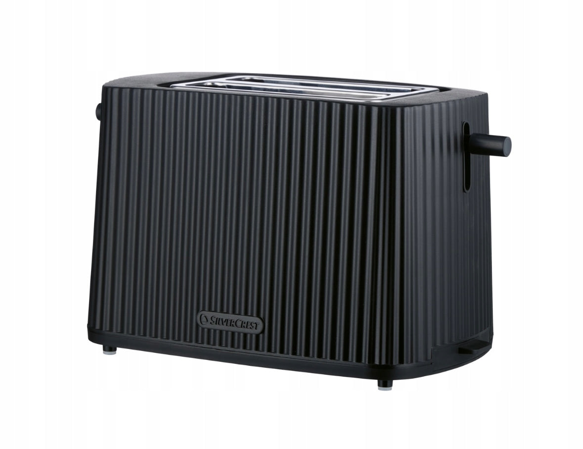 Toaster Double SilverCrest Toaster 2 Toast STYLISH Black Rifled