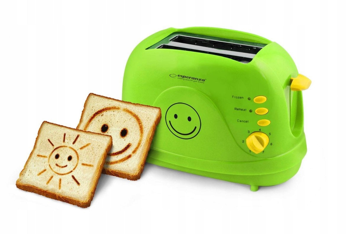 Toaster Esperanza SMILEY EKT003 (750W; green) Brand Esperanza