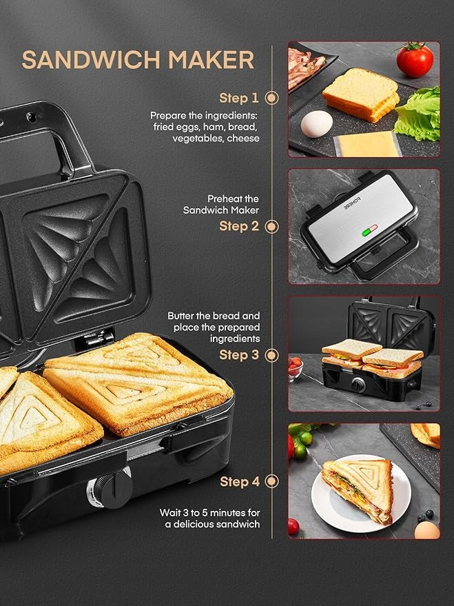 Toaster FOHERE AK-A036 black 1200 W Power rating 1200 W