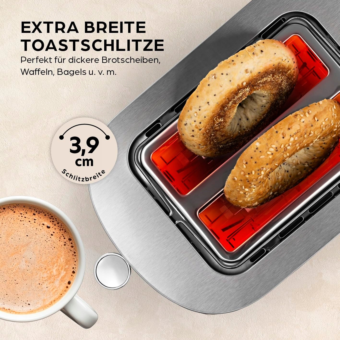 Toaster Gourmetmaxx 15679 silver/grey 800 W Manufacturer code 15679
